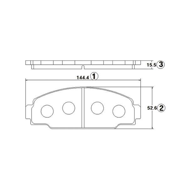 Kit de plaquettes de frein, frein à disque CTR GK1137