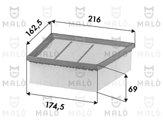 Filtre à air AKRON-MALÒ 1500687
