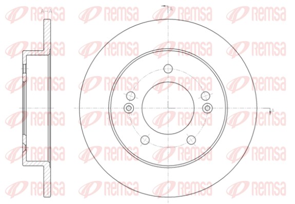 Disque de frein REMSA 61432.00