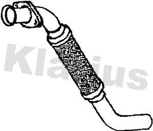 Tuyau d'échappement KLARIUS 301407