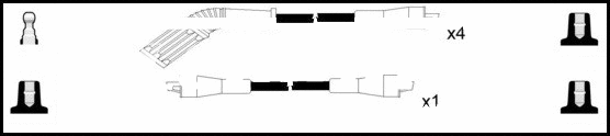 Kit de câbles d'allumage LEMARK HOES703