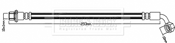 Flexible de frein BORG & BECK BBH8158