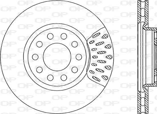 Disque de frein OPEN PARTS BDR1233.20