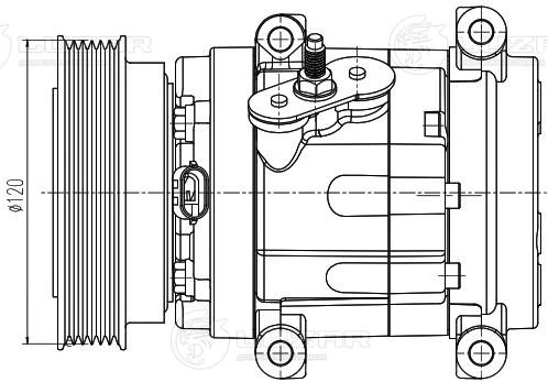 Compresseur, climatisation LUZAR LCAC 1755