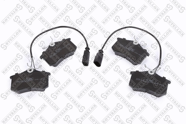 Kit de plaquettes de frein, frein à disque STELLOX 274 002B-SX