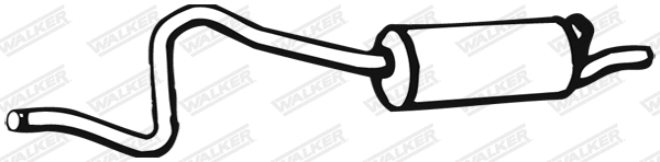 Silencieux arrière WALKER 02322