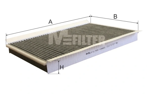 Filtre, air de l'habitacle MFILTER K 986C