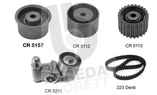 Kit de courroie crantée BREDA LORETT KCD0187