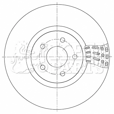 Disque de frein KEY PARTS KBD5348