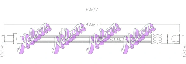 Flexible de frein KAWE H3947