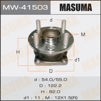 Kit de roulements de roue MASUMA MW-41503