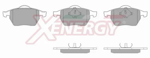 Kit de plaquettes de frein, frein à disque AP XENERGY X40487