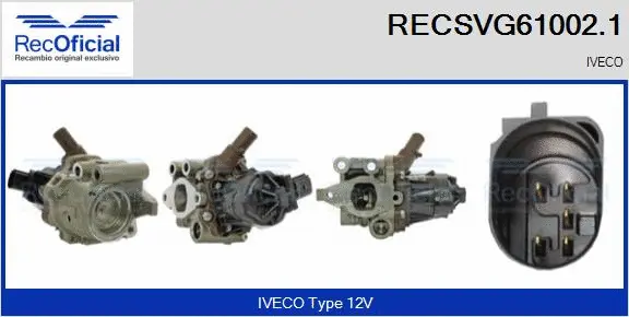 Vanne EGR RECOFICIAL RECSVG61002.1