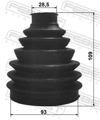 Jeu de joints-soufflets, arbre de commande FEBEST 2517P-C4