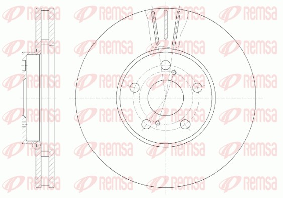 Disque de frein REMSA 6819.10