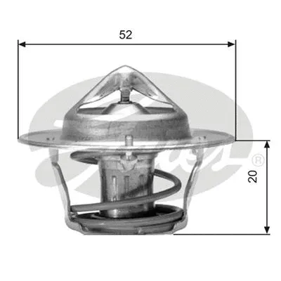 Thermostat, liquide de refroidissement GATES-AU TH04182G1