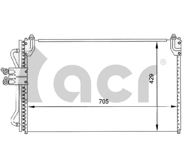 Condenseur, climatisation ACR 300068