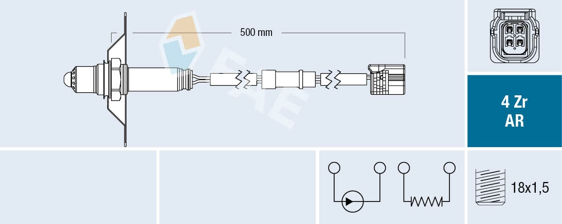 Sonde lambda FAE 75610