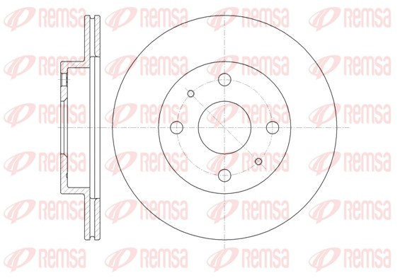 Disque de frein REMSA 61355.10