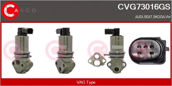 Vanne EGR CASCO CVG73016GS