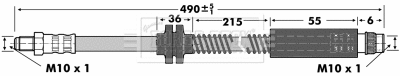 Flexible de frein BORG & BECK BBH6908