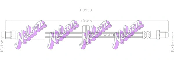 Flexible de frein KAWE H3539