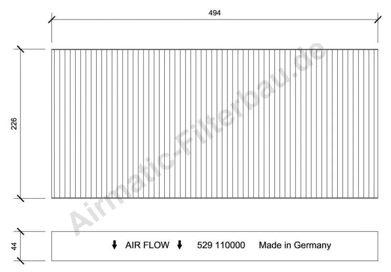 Filtre, air de l'habitacle AIRMATIC Filterbau IF0529