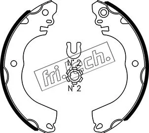 Jeu de mâchoires de frein fri.tech. 1067.204
