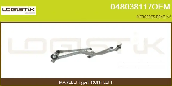 Tringlerie d'essuie-glace LGK 048038117OEM