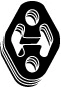 Support, silencieux VEGAZ GmbH MG-115