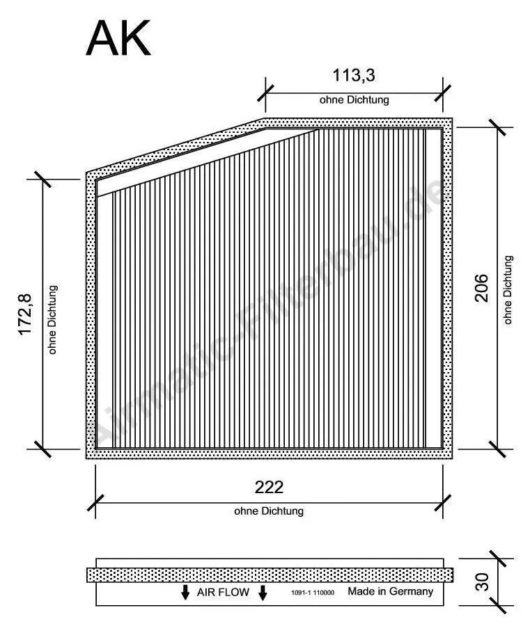 Filtre, air de l'habitacle AIRMATIC Filterbau IF1091-1