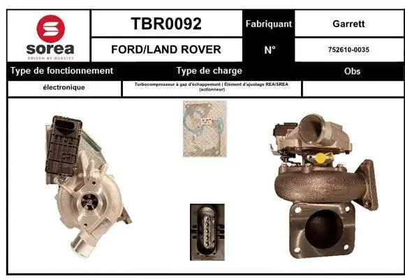 Turbocompresseur, suralimentation EAI TBR0092