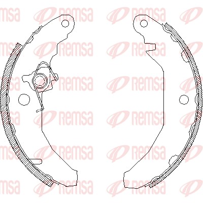 Mâchoire de frein REMSA 4081.00
