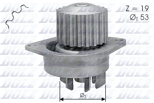 Pompe à eau, refroidissement du moteur DOLZ C113