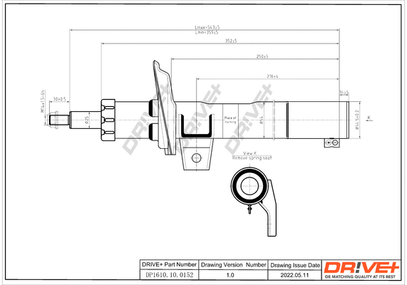 Amortisseur Dr!ve+ DP1610.10.0152