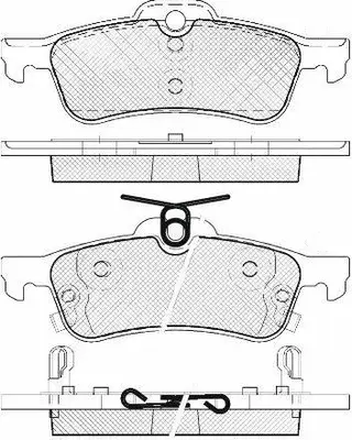 Kit de plaquettes de frein, frein à disque FIT FP1083