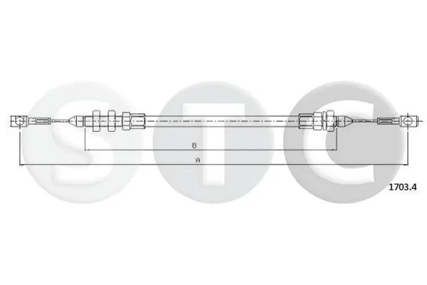 Câble d'accélération STC T481524