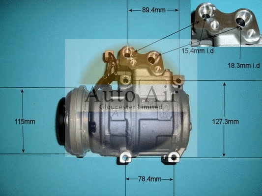 Compresseur, climatisation AUTO AIR GLOUCESTER 14-7704