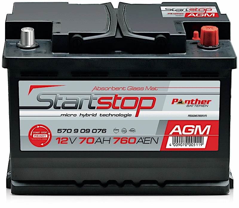 Batterie de démarrage PANTHER-BATTERIEN SB.570909076n