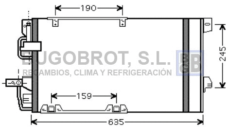 Condenseur, climatisation BUGOBROT 62-OL5326