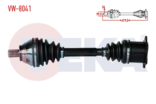 Arbre de transmission VEKA VW-8041