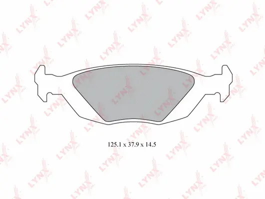 Kit de plaquettes de frein, frein à disque LYNXAUTO BD-6701