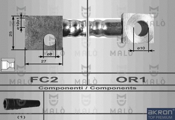 Flexible de frein AKRON-MALÒ 8549