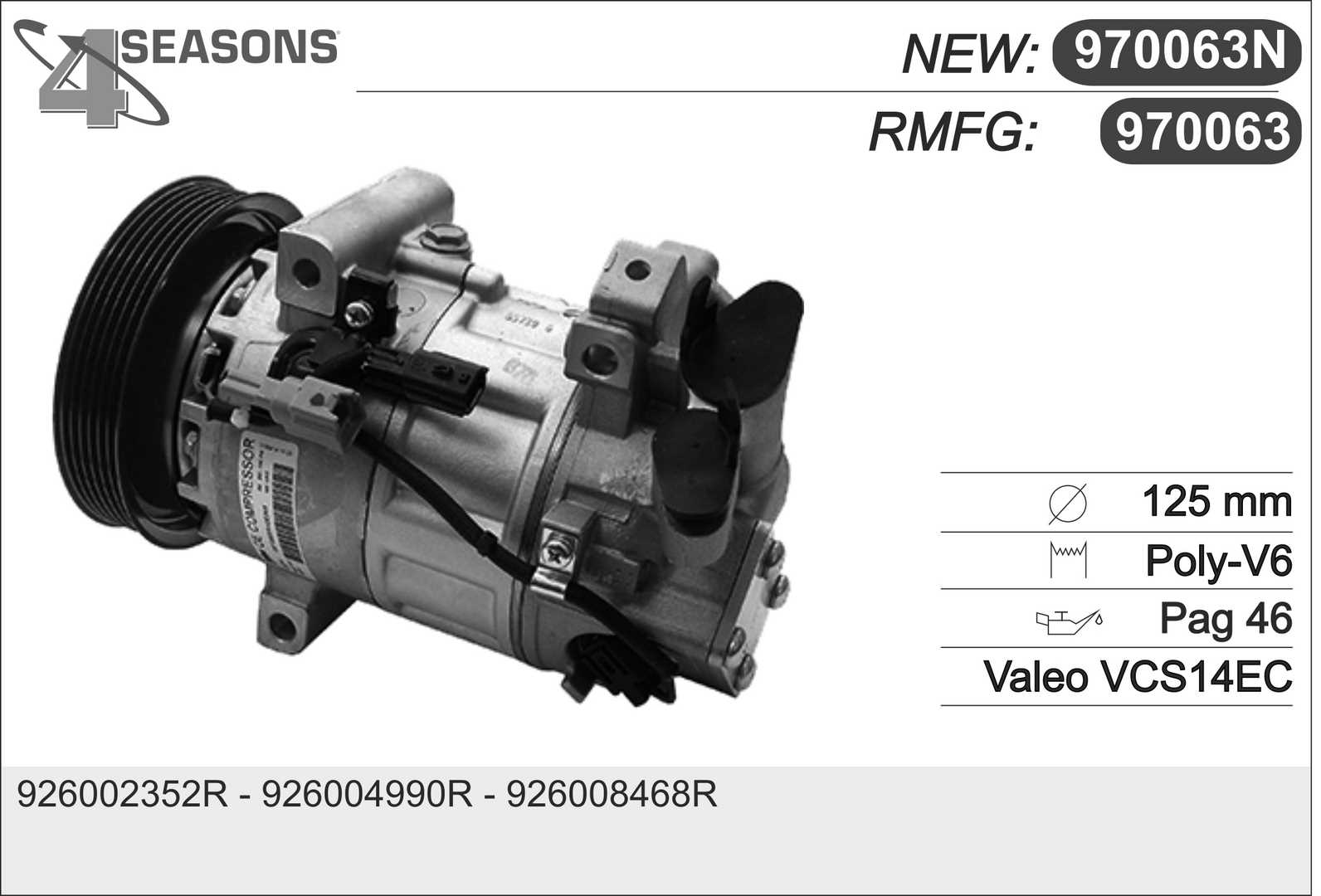 Compresseur, climatisation AHE 970063N