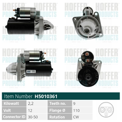 Démarreur HOFFER H5010361