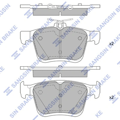 Kit de plaquettes de frein, frein à disque Hi-Q SP4298