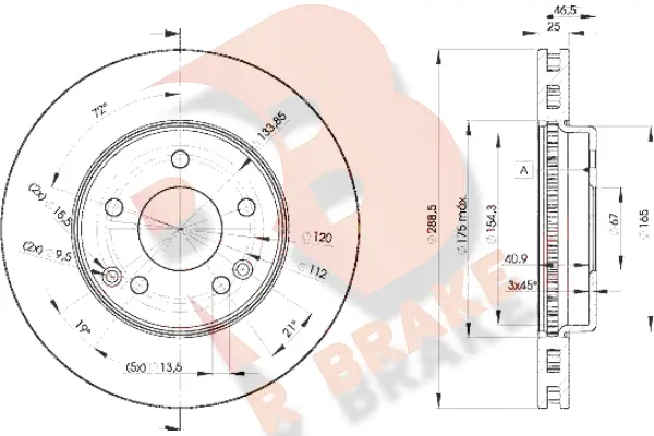 Disque de frein R BRAKE 78RBD20410
