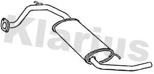 Silencieux arrière KLARIUS 230182