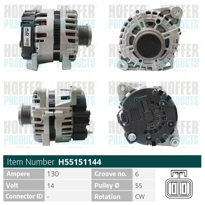 Alternateur HOFFER H55151144