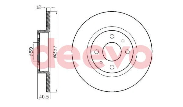Disque de frein DEEVO BD14820